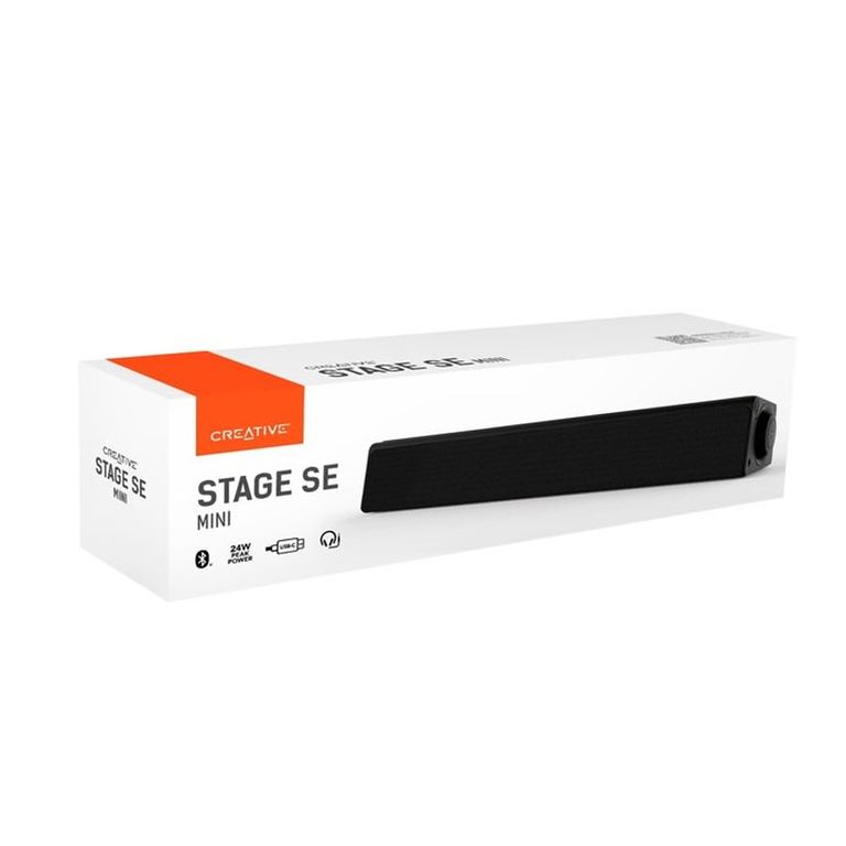 Parlante Stage Se Mini Barra Bluetooth 12W - Sonido Potente En Color Negro