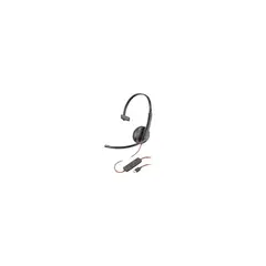 POLY - Auriculares Blackwire 3210: Cableado, Mono Y Con Cancelación De Ruido - Usb-C Y 3.5Mm
