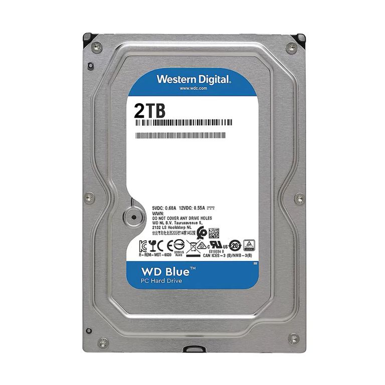 Disco Duro Interno Wd Blue 2Tb 3.5" Sata 7200Rpm - Almacenamiento Confiable Y Rápido