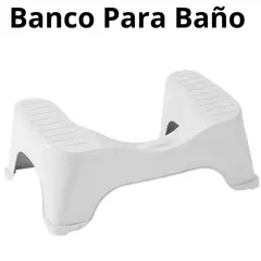 RIMAX - Banco Para Baño Color Blanco