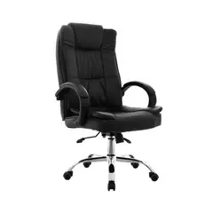 OFIDEAS - Silla Ergonómica Presidente Lexus Hm Cuero Negro