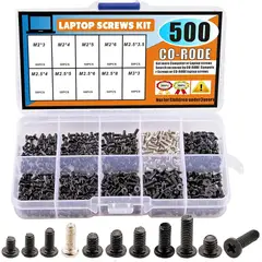 GENERICO - KIT DE TORNILLOS PARA LAPTOP 500 UNIDADES