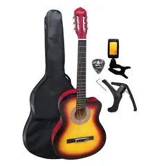 GENERICO - PACK DE GUITARRA ACUSTICA NYLON SUNBURST