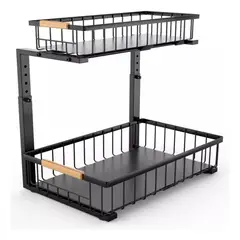 ANYHOGAR - Organizador Estante Multiuso Bajo Lavaplatos Cocina Baño