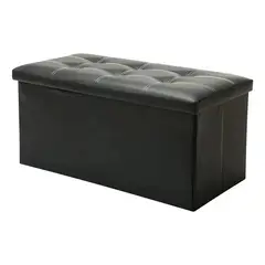 ANYHOGAR - Taburete Plegable Y Almacenable Puff Baul Organizador 76cm