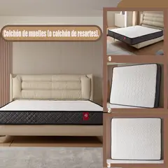 ANYHOGAR - Colchón sommier para 2 personas 150x190x20 cm
