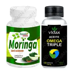 GENERICO - PACK MORINGA + ACEITE OMEGA TRIPLE 100 CÁPSULAS