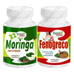 GENERICO - PACK MORINGA + FENOGREGO 100 CÁPSULAS