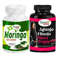 GENERICO - PACK MORINGA + AGUAJE HINOJO 100 CÁPSULAS