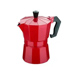 PENTHA - Cafetera Moka Italiana Café Espresso 2 Tazas - 100ml Rojo