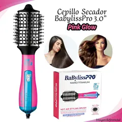 BABYLISS PRO - Cepillo Secador de Aire Caliente BaBylissPRO 72mm Fucsia Glow