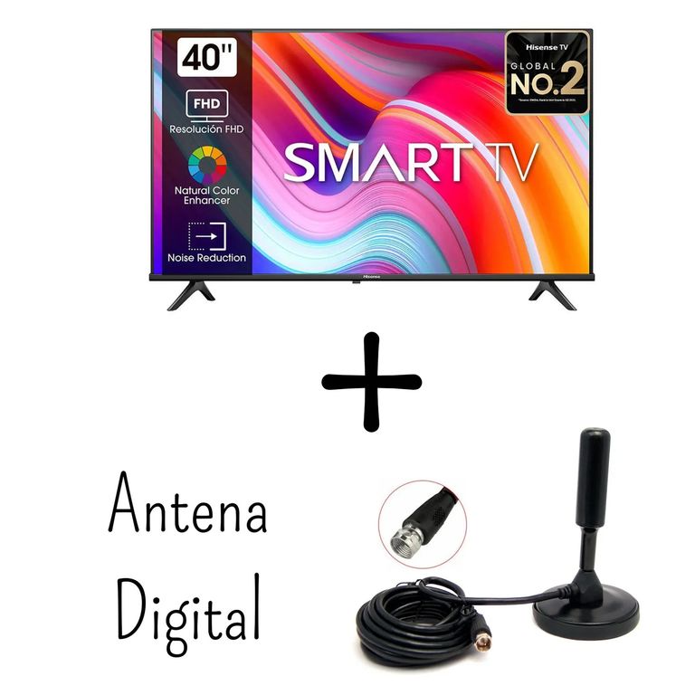 Televisor 40 Pulgadas FHD Smart TV VIDAA 40A4K + Antena Digital (Nuevo)