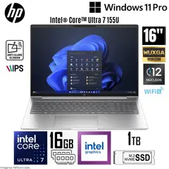 HP - Laptop ProBook 460 G11 Intel Core Ultra 7-155U 16GB RAM 1TB SSD 16" WUXGA Win 11 Pro - A24Z6LT