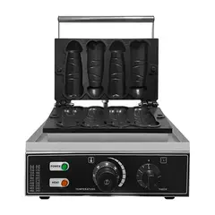 GRONDOY - Maquina Waffles 3D Molde Especial Cocina Comercial