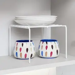 MAS CASA MOBILIARIO Y ACCESORIOS - Repisa blanca 20 x 20 cm para vasos y tazas en reposteros altos Más Casa Perú