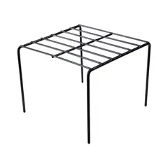 MAS CASA MOBILIARIO Y ACCESORIOS - Repisa para reposteros de cocina negro (20 x 20 cm)