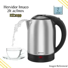 IMACO - Hervidor Eléctrico de Acero Inoxidable de 2 Lt de 1500W - KE2099