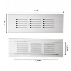 MAS CASA MOBILIARIO Y ACCESORIOS - Rejilla de ventilación Más Casa Perú de 15 cm x 5 cm