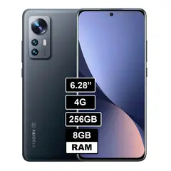 XIAOMI - Celular 12 256 8GB RAM NEGRO.