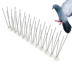 GENERICO - PACK DE 5 AHUYENTADORES REPELENTE PARA AVE PALOMA 50 CM 40 PÚAS