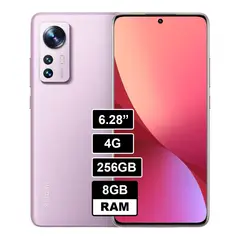 XIAOMI - Celular 12 256 8GB RAM LILA