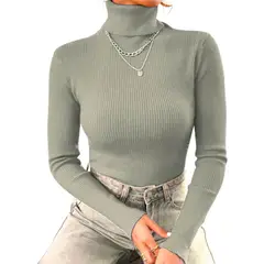 GENERICO - Cafarena de Hilo Tejida Mujer Color Gris Claro - Tallas XS - S -M - L