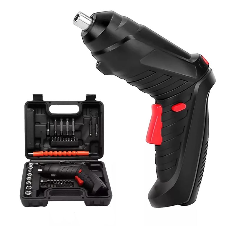 Kit de Destornilladores Inalámbrico y más con Luz Led recargable