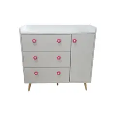 GENERICO - La Cómoda Vintage para el Bebé Con Borde Cambiador Integrado