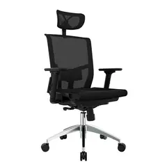 OFIDEAS - Silla Ergonómica Reclinable Delphi Full Presidente Negro