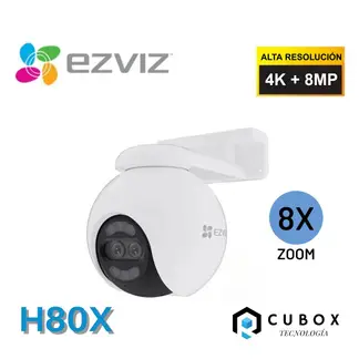 EZVIZ - Cámara Exterior H80x 4k Cámara Wi-fi Cs-h80x 8mp