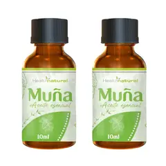 HEALTH NATURAL - PACK 2 ACEITE ESENCIAL DE MUÑA HEALTHNATURAL 20ML