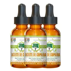 HEALTH NATURAL - PACK 3 ACEITE DE COPAIBA HEALTHNATURAL 90ML
