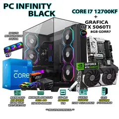INTEL - Computadora PC Gamer I7 12700KF RAM 32GB SSD 1TB GRAFICA RTX 5060TI 8GB