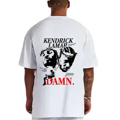 GENERICO - Polos Oversize Algodon Kendrick Lamar Album Damn - Tallas S hasta XL