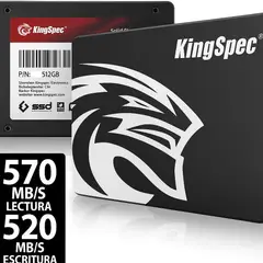 KINGSPEC - DISCO SSD 512GB SATA III 3d nand 2.5" P3-512 LEE 570MB