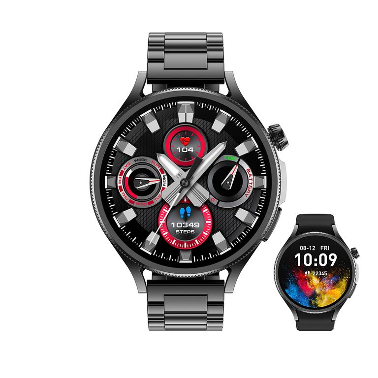 Reloj inteligente M109 correa deportiva y correa casual - Negro