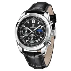 BENYAR - Reloj Hombre 5193 Cronógrafos Correa Cuero