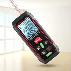 NOYAFA - Medidor Distancia Láser Digital NF-270 hasta 70m Pilas AAA mt pulg
