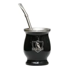 ANYHOGAR - Taza Matero Classic Colo Colo Bulb 200 ml Negra