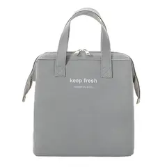 ZIMRAHYG - Lonchera Bolsa Térmica De Almuerzo Portátil Gran Capacidad Gris