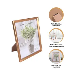 GENERICO - Pack9 Porta Figuras para Ambientes en Casa en Dorado