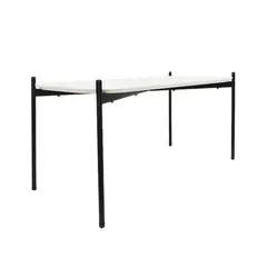 ZIYAZ - Mesa Auxiliar Bucarest Blanco 75x50 H40