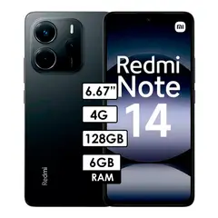 XIAOMI - Celular Redmi Note 14 4G 6GB RAM/ 128GB NEGRO