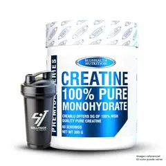 BLUHEALTH NUTRITION - Creatina 100% Monohidratada 300Gr+Shaker