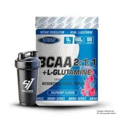 GENERICO - Bcaa + Glutamina Bluhealth Nutrition 500gr Frambuesa