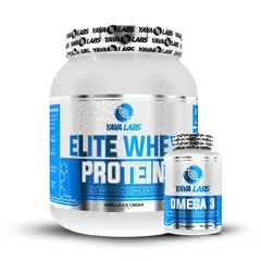 GENERICO - Proteína Yava Elite Whey Protein 1Kg Vainilla + Omega 3 90 Softgel