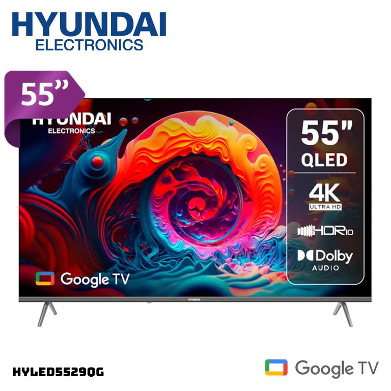 TELEVISOR 55 QLED SMART TV GOOGLE TV 4K UHD - HYLED5529QG