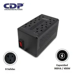 CDP - ESTABILIZADOR RAVR1008I 900VA/450W 8 SALIDAS