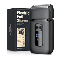 GENERAC - Afeitadora eléctrica de láminas para hombre carga USB-C pantalla LED
