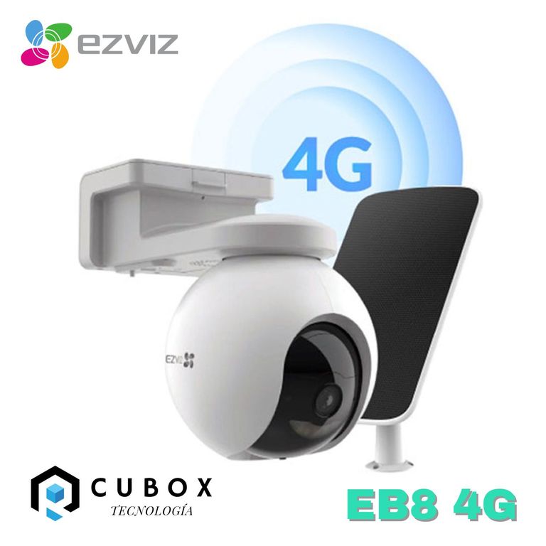 Cámara de Seguridad EB84G 2K con GPS Exterior + Panel solar